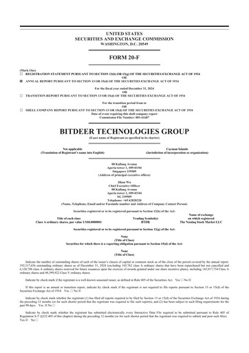 Thumbnail Bitdeer Technologies Group 20-F Annual Report 2024