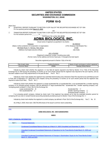 Thumbnail ADMA Biologics
 10-Q Quarterly Report FY2025 