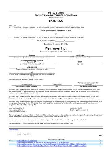 Vorschaubild Femasys 10-Q Quartalsbericht 2025 