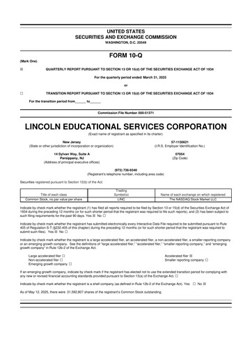 Thumbnail Lincoln Educational Services 10-Q Quarterly Report FY2025 