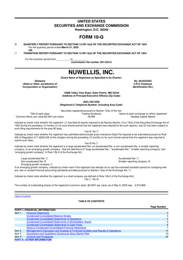 Thumbnail Nuwellis 10-Q Quarterly Report FY2025 