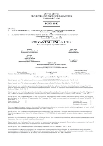 Thumbnail Roivant Sciences 10-K Annual Report 2024