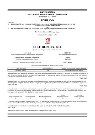 Thumbnail Photronics 10-Q Quarterly Report FY2025 