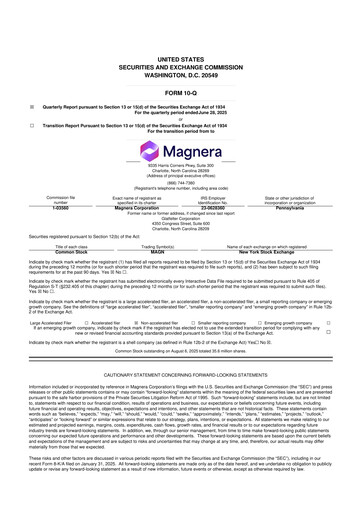 Miniature Magnera 10-Q Rapport trimestriel 2025 