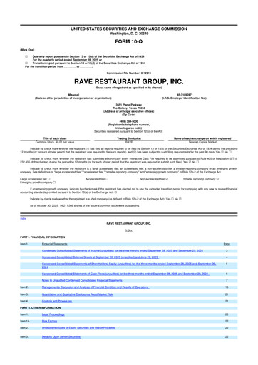 Thumbnail Rave Restaurant Group 10-Q Quarterly Report FY2026 