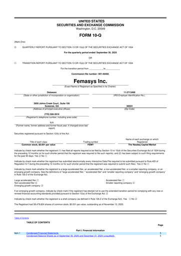 Vorschaubild Femasys 10-Q Quartalsbericht 2025 