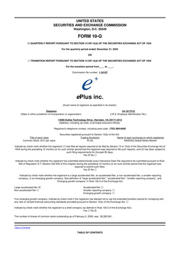 Thumbnail ePlus 10-Q Quarterly Report FY2026 