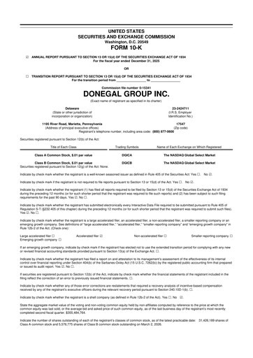 Vorschaubild Donegal Group 10-K Jahresbericht 2025