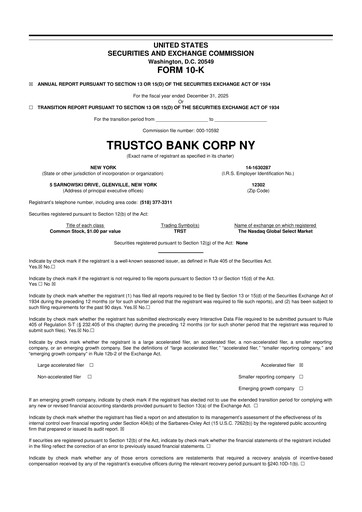 Thumbnail Trustco Bank 10-K Annual Report 2025