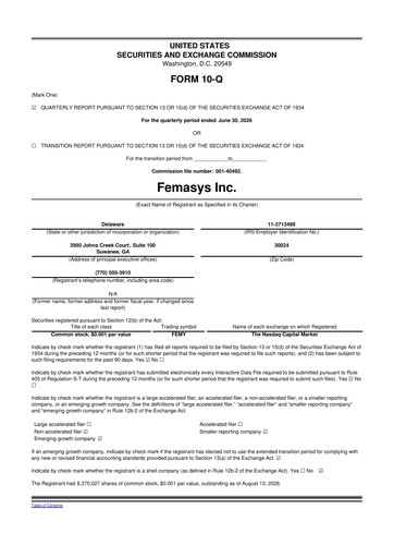 Miniature Femasys 10-Q Rapport trimestriel 2026 