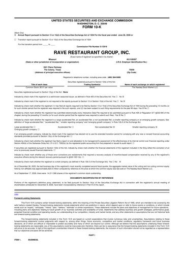 Thumbnail Rave Restaurant Group 10-K Annual Report 2026