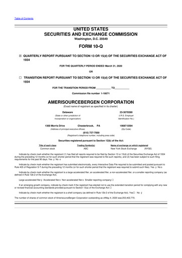 Vorschaubild Cencora 10-Q Quartalsbericht 2020 