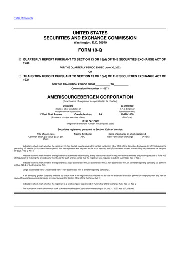 Vorschaubild Cencora 10-Q Quartalsbericht 2022 