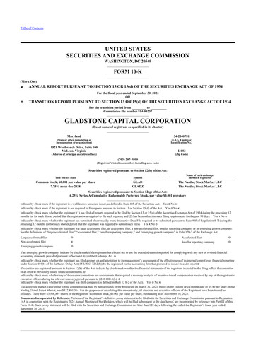 Thumbnail Gladstone Capital Corporation 10-K Annual Report 2023