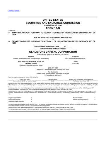 Thumbnail Gladstone Capital Corporation 10-Q Quarterly Report FY2026 