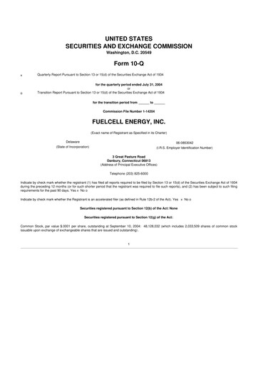 Vorschaubild FuelCell Energy
 10-Q Quartalsbericht  