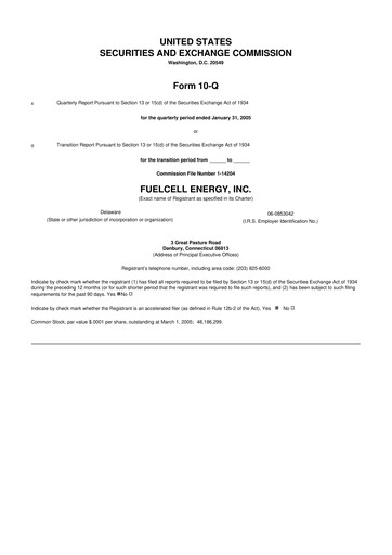 Vorschaubild FuelCell Energy
 10-Q Quartalsbericht  