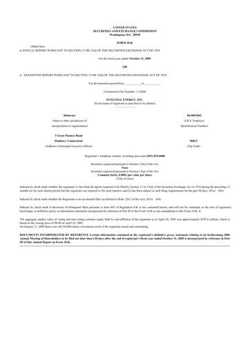 Thumbnail FuelCell Energy
 10-K Annual Report 