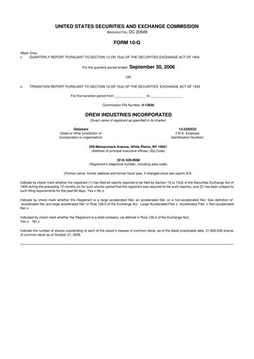 Thumbnail LCI Industries
 10-Q Quarterly Report FY 