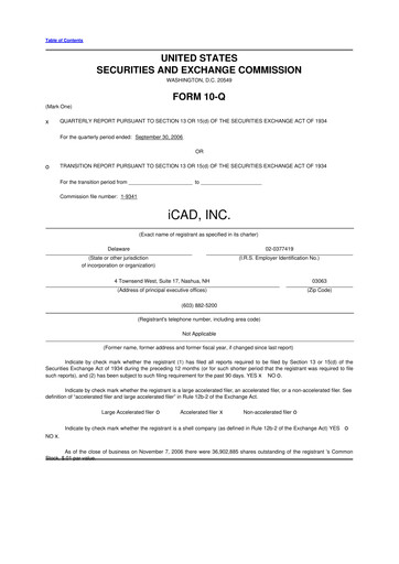 Thumbnail iCAD 10-Q Quarterly Report FY 