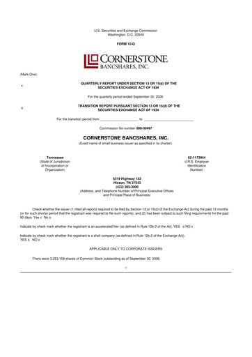 Thumbnail SmartFinancial (SmartBank) 10-Q Quarterly Report FY 