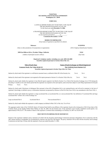 Thumbnail Diodes Incorporated 10-K Annual Report 