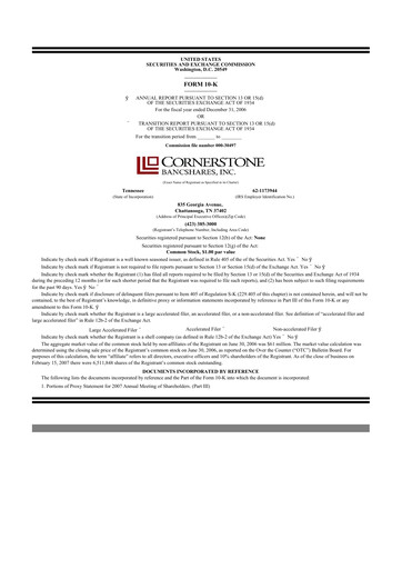 Vorschaubild SmartFinancial (SmartBank) 10-K Jahresbericht 