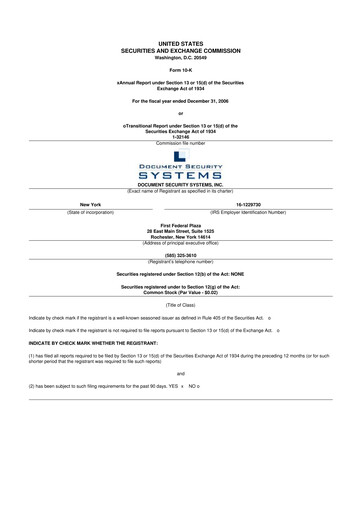 Thumbnail DSS, Inc. (Document Security Systems) 10-K Annual Report 