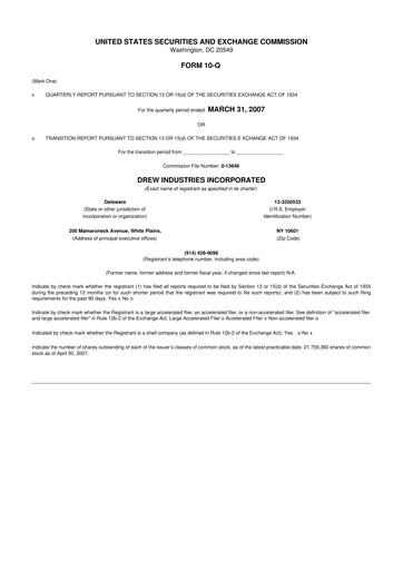 Thumbnail LCI Industries
 10-Q Quarterly Report FY 