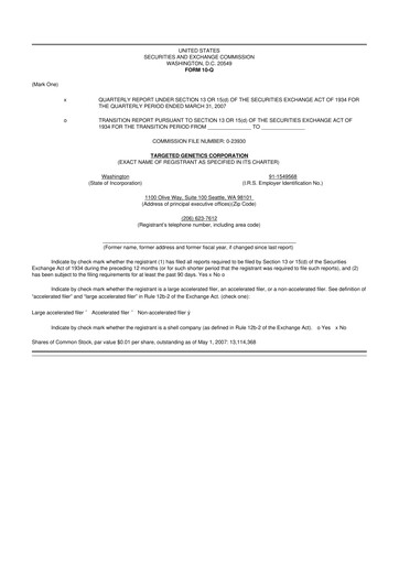 Miniature Armata Pharmaceuticals 10-Q Rapport trimestriel  