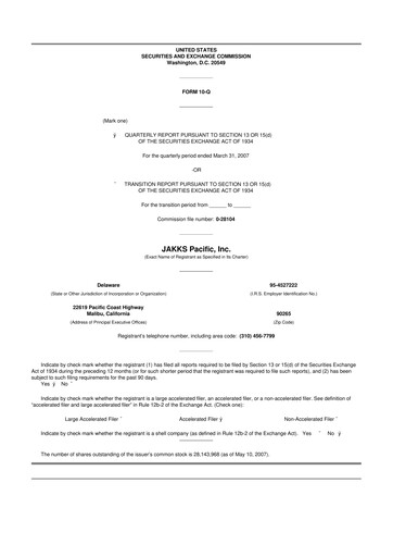 Thumbnail Jakks Pacific
 10-Q Quarterly Report FY 