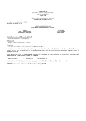 Thumbnail AIM ImmunoTech
 10-Q Quarterly Report FY 