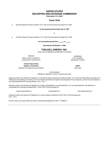 Vorschaubild FuelCell Energy
 10-Q Quartalsbericht  