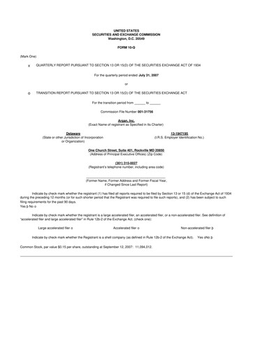 Thumbnail Argan 10-Q Quarterly Report FY 