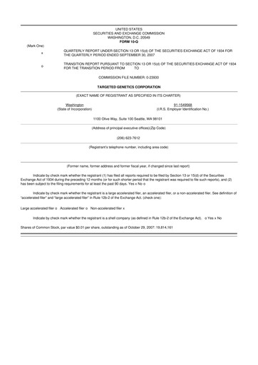 Miniature Armata Pharmaceuticals 10-Q Rapport trimestriel  