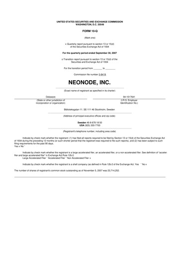 Thumbnail Neonode 10-Q Quarterly Report FY 