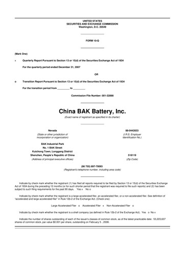 Thumbnail CBAK Energy Technology 10-Q Quarterly Report FY 