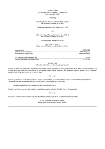 Thumbnail BRT Apartments 10-Q Quarterly Report FY 