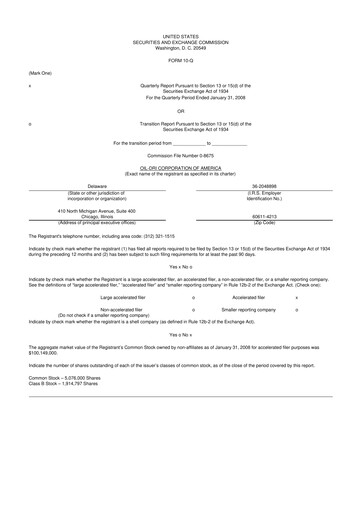 Thumbnail Oil-Dri Corporation Of America
 10-Q Quarterly Report FY 