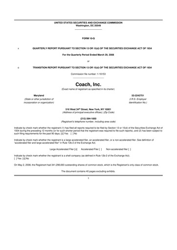 Miniature Tapestry 10-Q Rapport trimestriel  