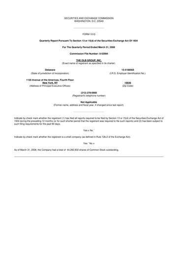 Thumbnail OLB Group 10-Q Quarterly Report FY 