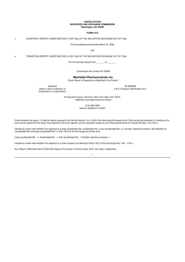 Thumbnail TG Therapeutics 10-Q Quarterly Report FY 