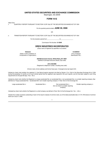 Thumbnail LCI Industries
 10-Q Quarterly Report FY 