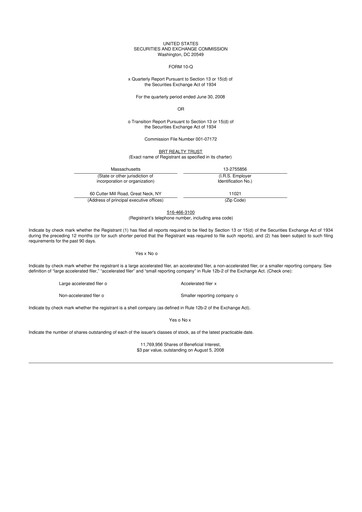 Thumbnail BRT Apartments 10-Q Quarterly Report FY 