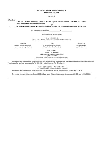 Thumbnail Comstock Inc. 10-Q Quarterly Report FY 