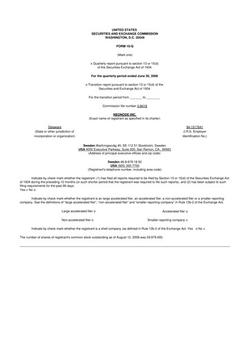 Thumbnail Neonode 10-Q Quarterly Report FY 