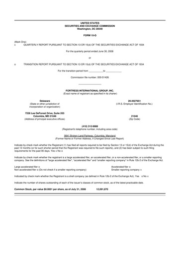 Miniature TSS, Inc. 10-Q Rapport trimestriel  