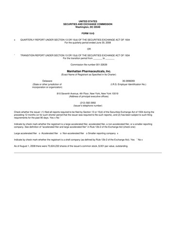 Thumbnail TG Therapeutics 10-Q Quarterly Report FY 