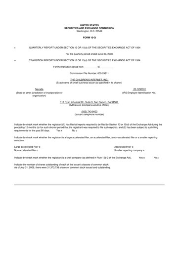 Miniature CS Diagnostics 10-Q Rapport trimestriel  