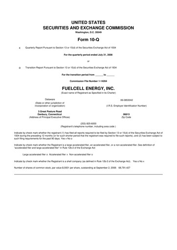 Vorschaubild FuelCell Energy
 10-Q Quartalsbericht  